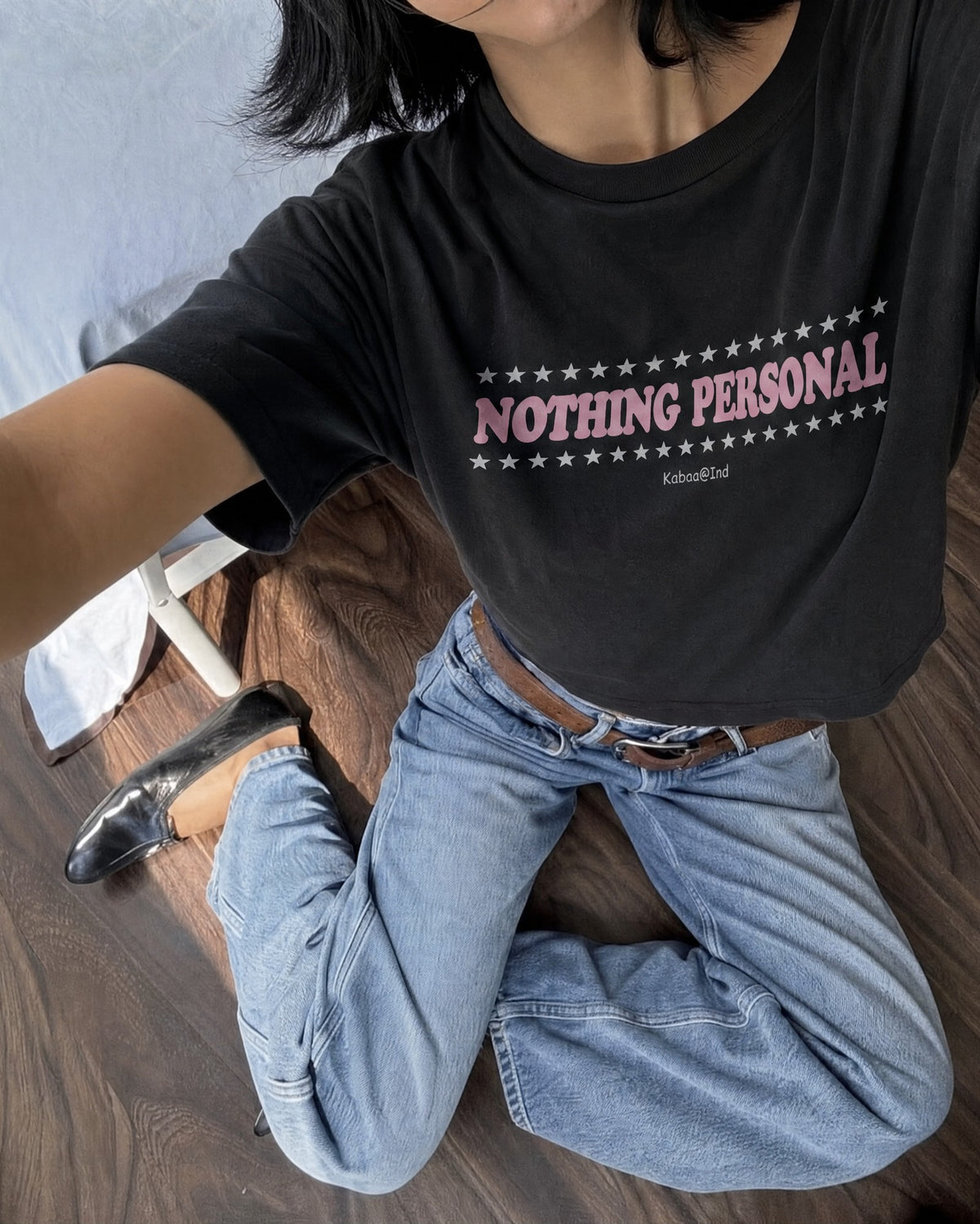 Remera Nada Personal Regular | Negro | 2