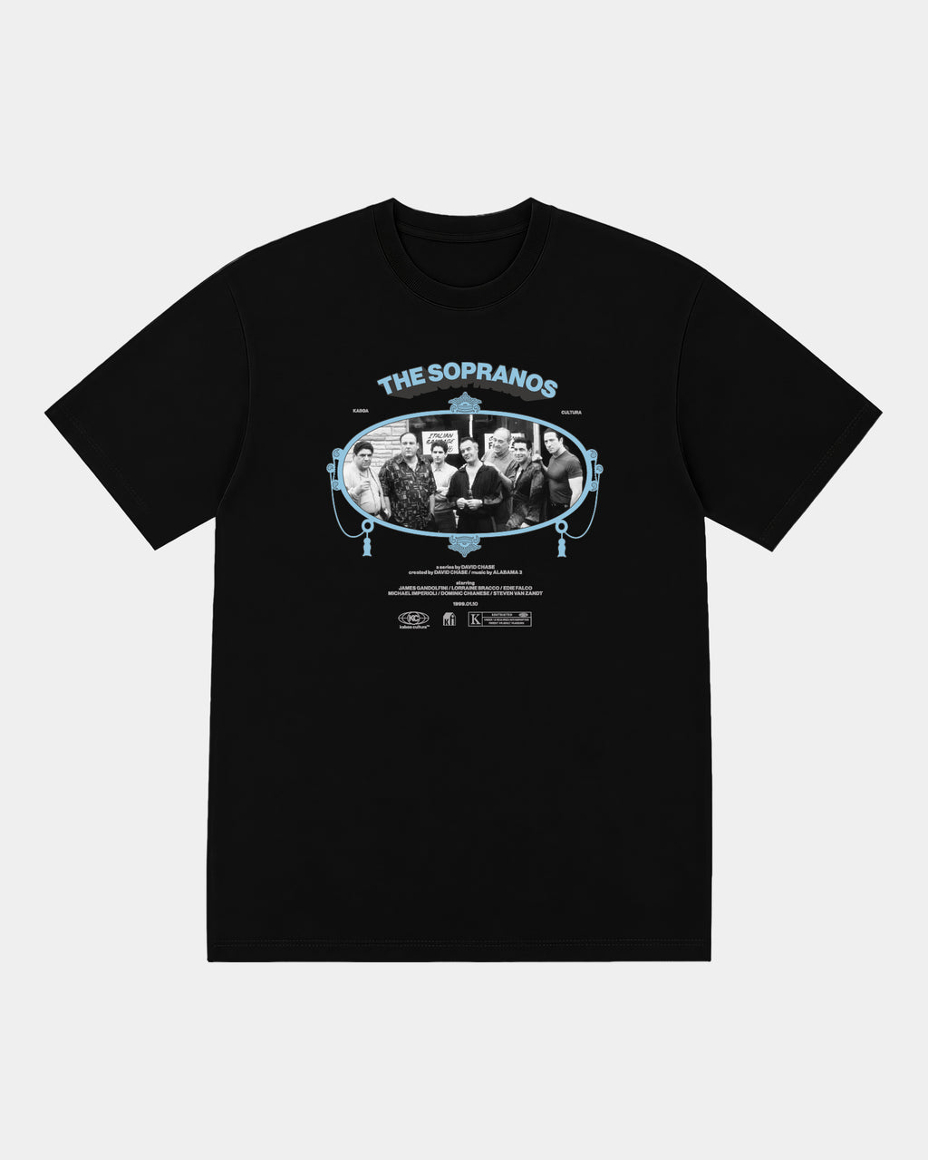 Remera Sopranos Regular Negro - frente