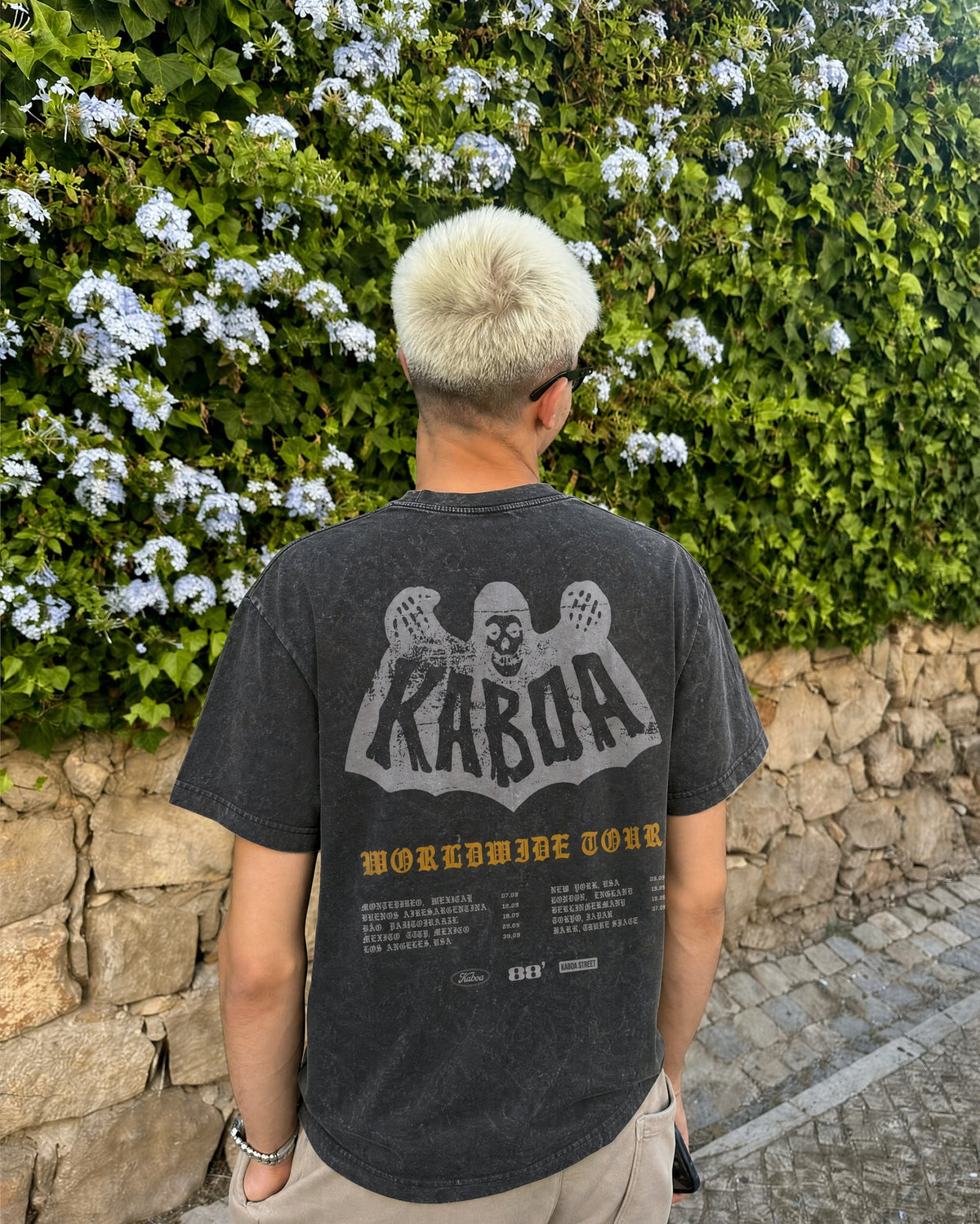 Remera Kaboa Regular | Negro Stone Wash | 3
