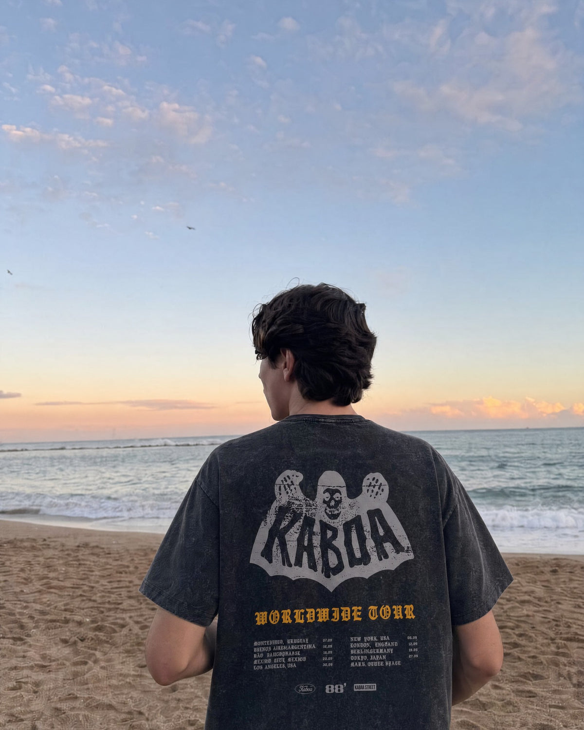 Remera Kaboa Regular | Negro Stone Wash | 5