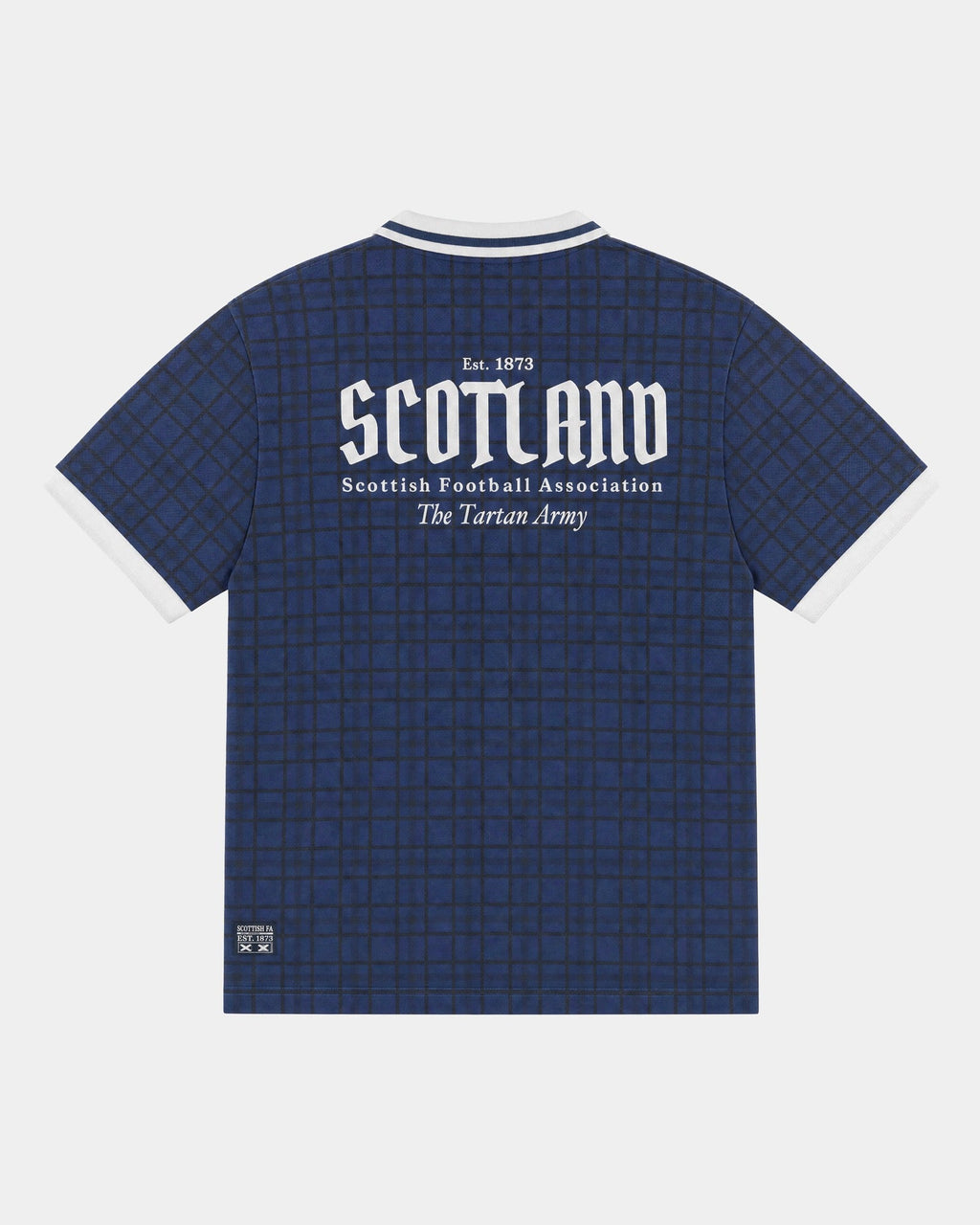 Remera fútbol Escocia mockup espalda