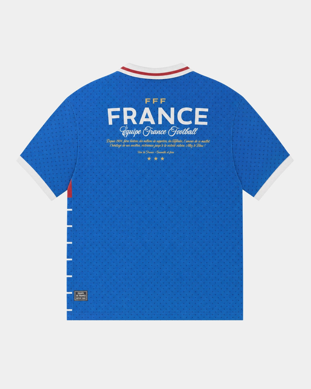 Remera fútbol Francia mockup espalda