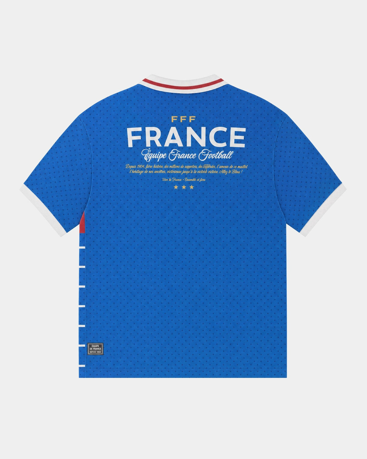 Remera fútbol Francia mockup espalda