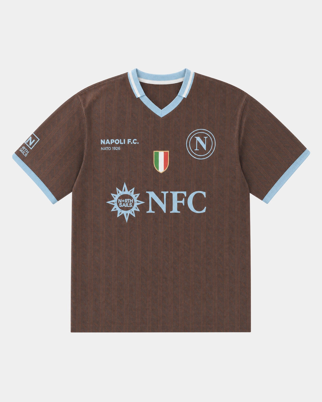 Remera fútbol Napoli mockup frente