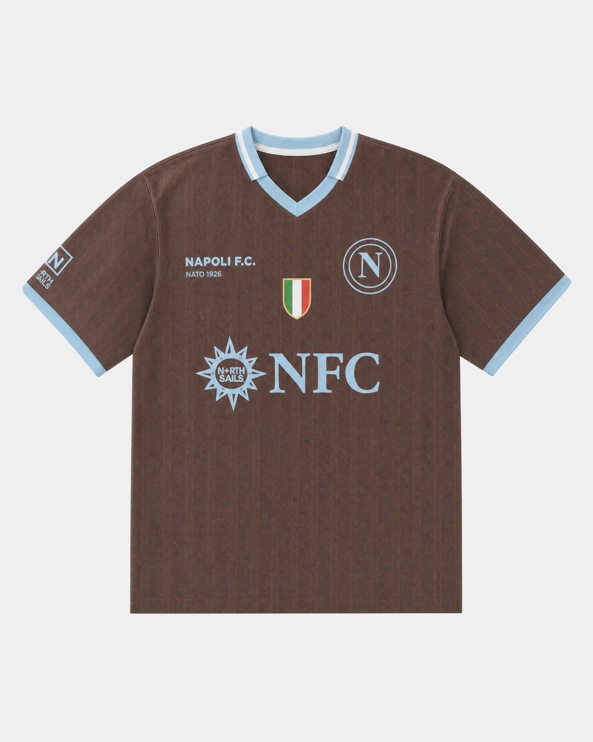Remera fútbol Napoli mockup frente
