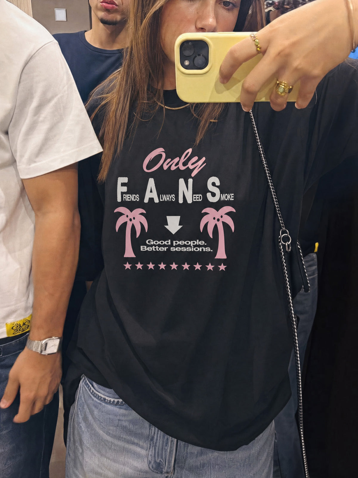 Remera Only Fans Oversize | Negro | 5