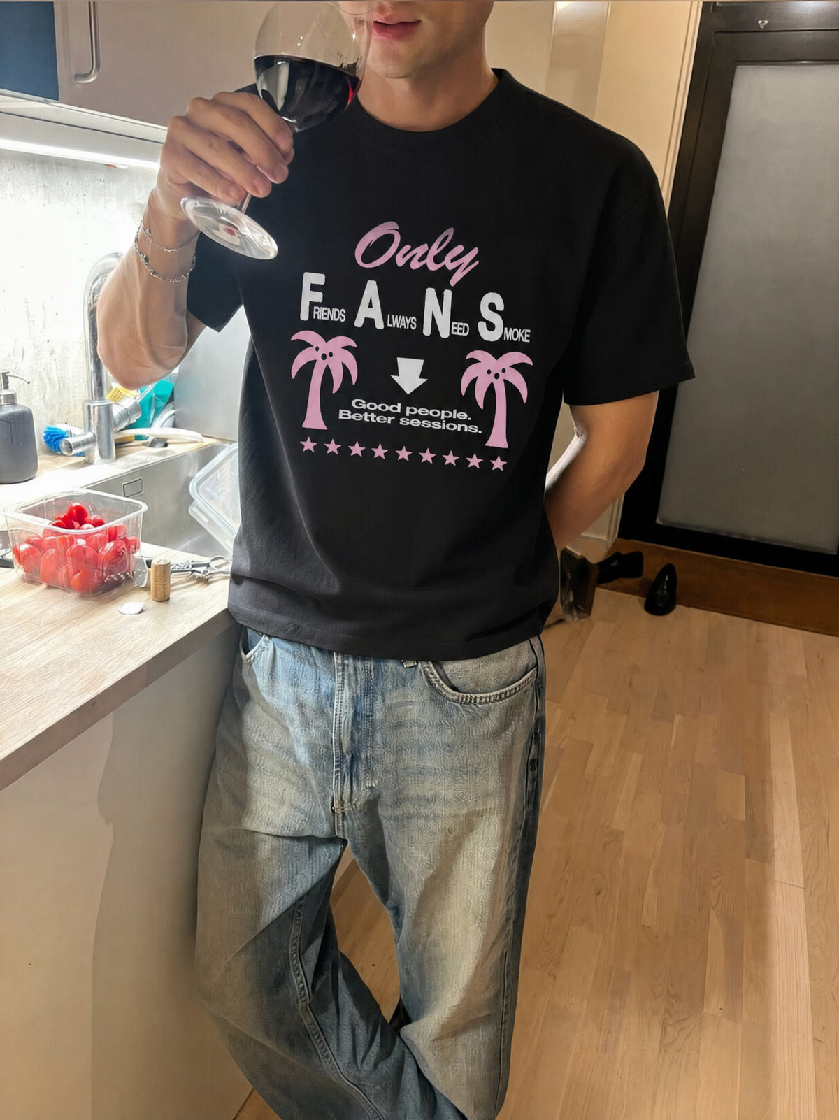 Remera Only Fans Regular | Negro | 3