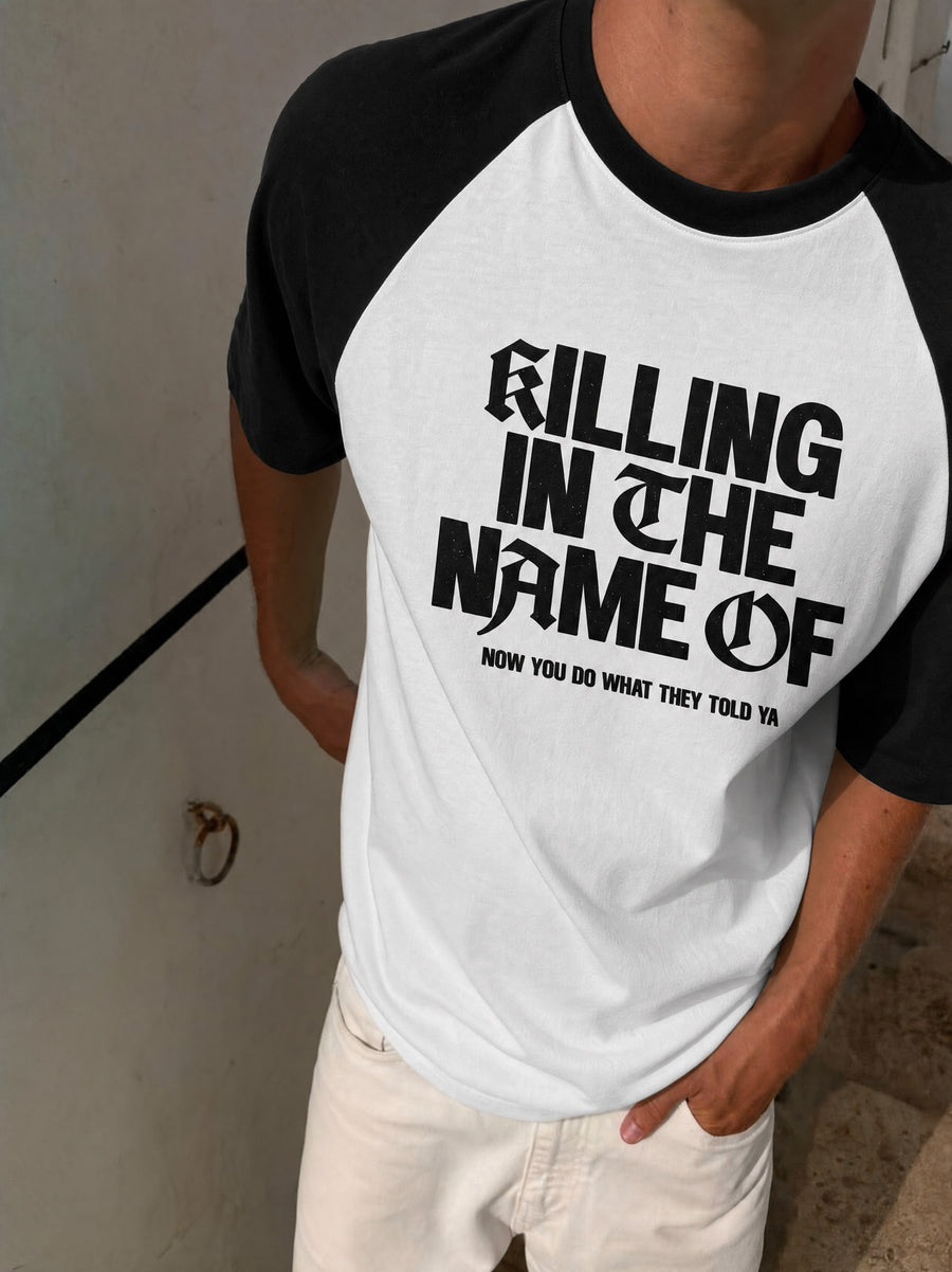 Remera Rage Against The Machine Raglan | Negro | 1