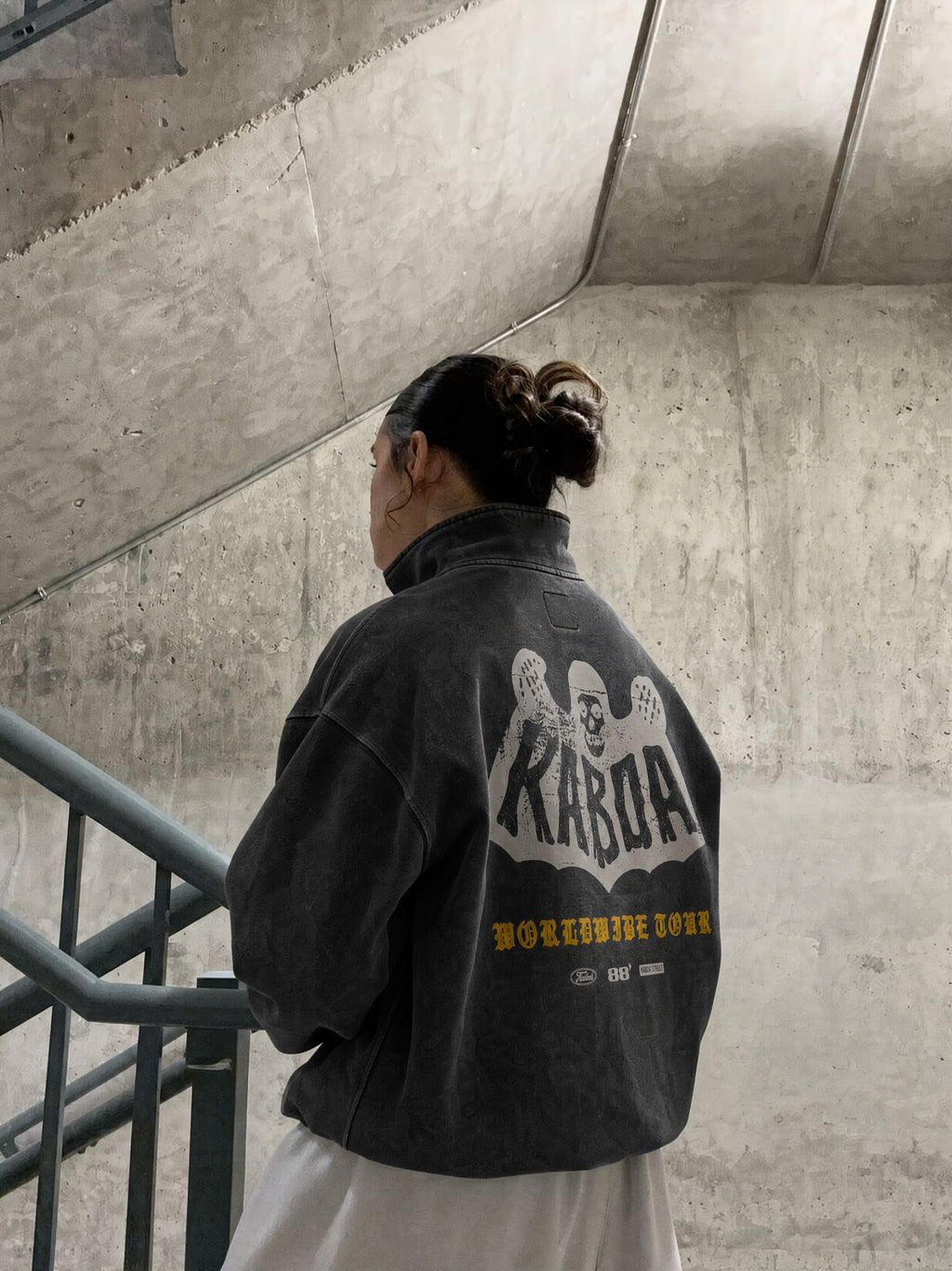 Half Zip Kaboa | Negro Stone Wash | 6